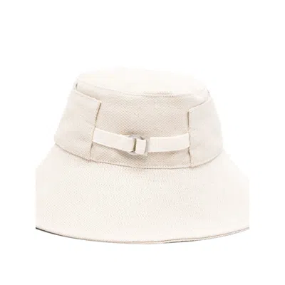 Jacquemus Le Bob De-nimes Bucket Hat In White