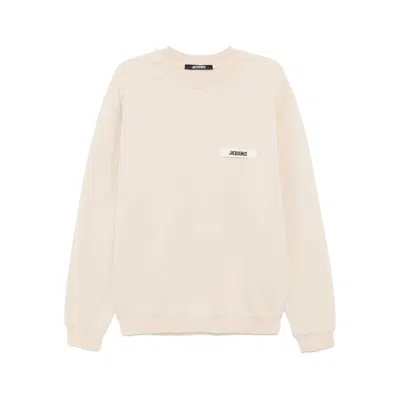 Jacquemus Cotton Sweatshirt In Neutral