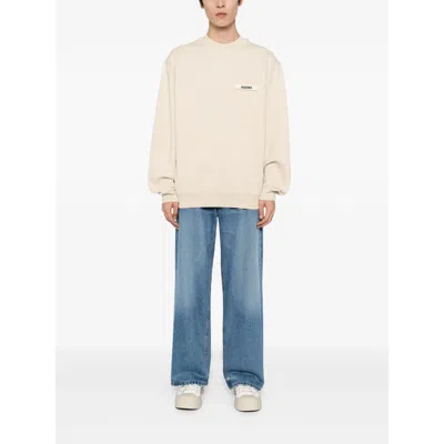 Jacquemus Cotton Sweatshirt In Neutral