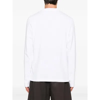 Jacquemus Le Tshirt Gros Grain Cotton Ls  T-shirt In White