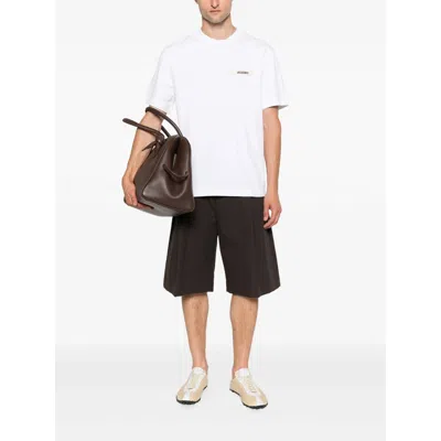 Jacquemus T-shirt Le T-shirt Gros-grain In White