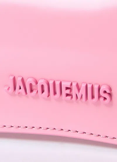 Jacquemus Le Bisou Perle Leather Shoulder Bag In Pink