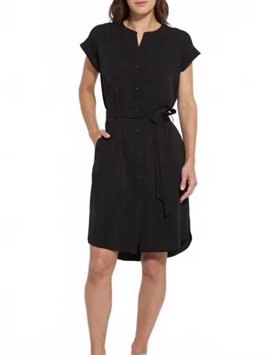 Lyssé Lysse Blakely Knit Shirtdress In Black
