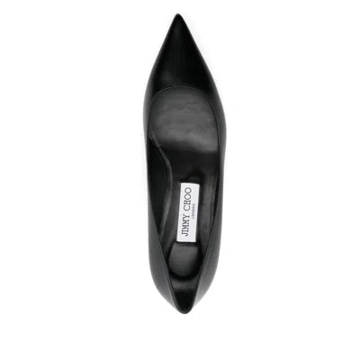 Jimmy Choo Scarpe Con Tacco Amelia In Pelle Nera Donna In Black