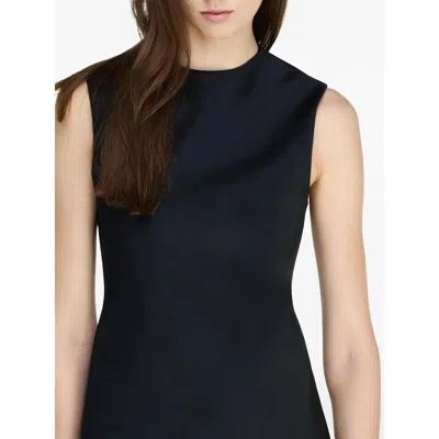 Jw Anderson Denim-twill Mini Dress In Black
