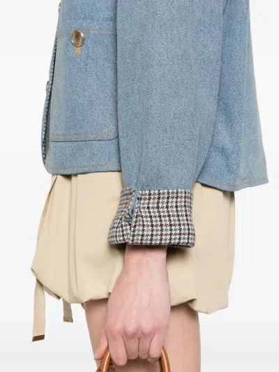 Sandro Denim Jacket In Blue