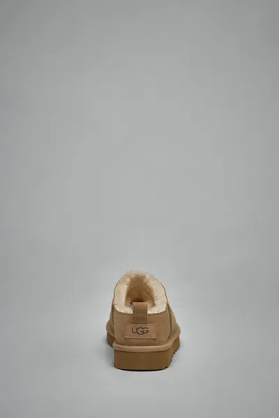 Ugg Classic Micro Suede Sheepskin Boots In Brown