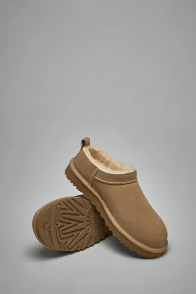 Ugg Classic Micro Suede Sheepskin Boots In Brown