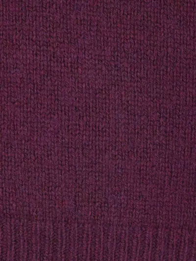 Federica Tosi Cut-out Crewneck Sweater In Purple