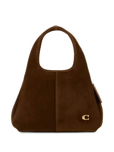 Coach Lana Top-handle Suede Shoulder Bag In Brown
