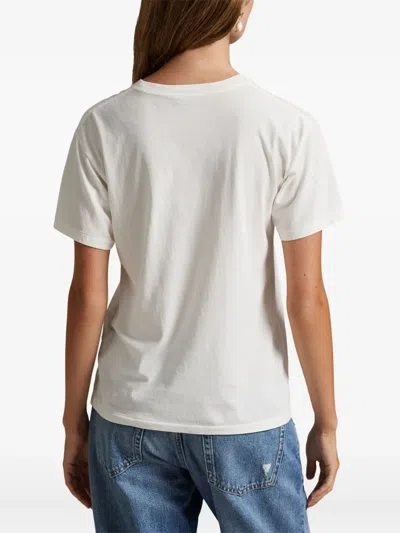 Polo Ralph Lauren White Polo Bear T-shirt In White