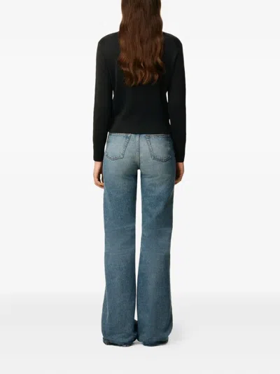 Ami Alexandre Mattiussi Ami Red Adc Sweater In Black