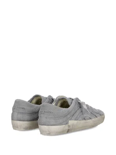 Philippe Model Suede Low-top Sneakers In Gray