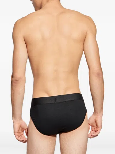 Dsquared2 Logo-band Briefs In Black