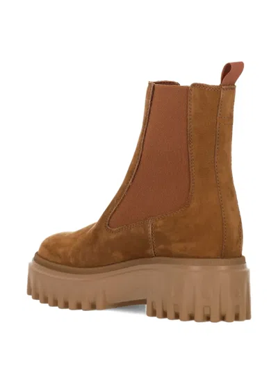 松紧拼接厚底靴