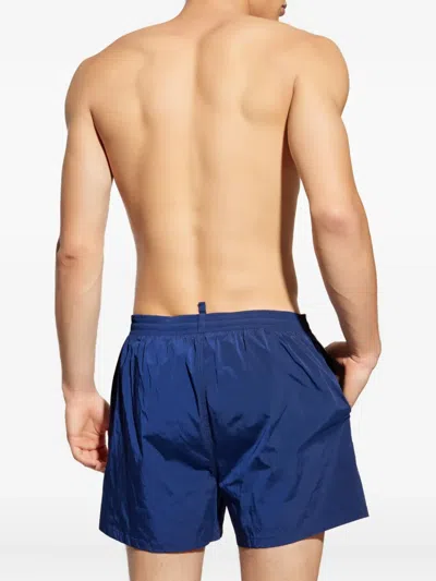 Dsquared2 Drawstring Swimming Trunks In Blue
