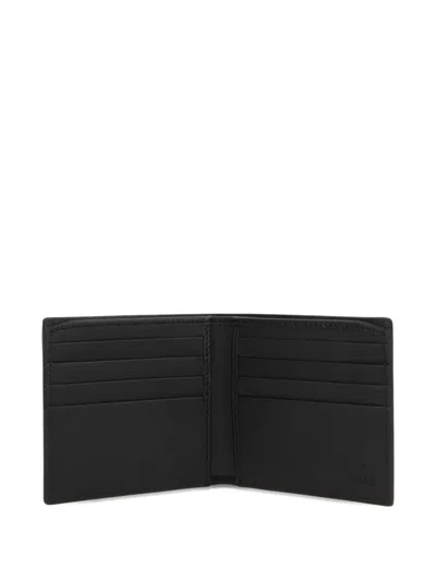 Gucci Gg-monogram Leather Wallet In Black