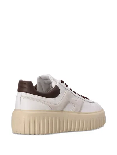 Hogan H-stripes Sneakers In White