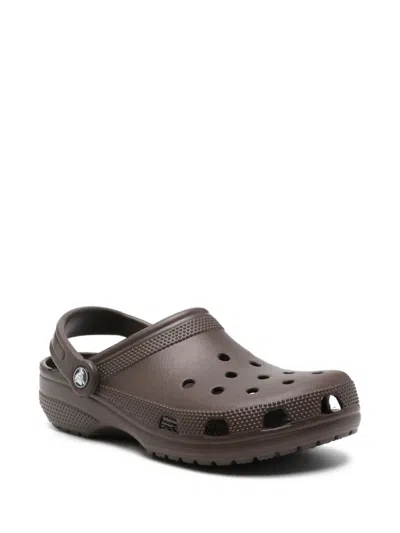 Crocs Perforated Heel-strap Clogs In Brown