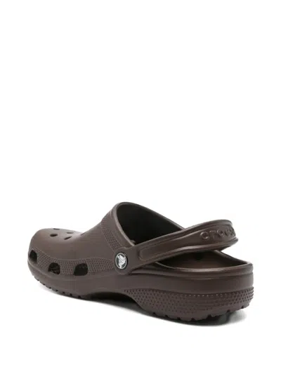 Crocs Perforated Heel-strap Clogs In Brown