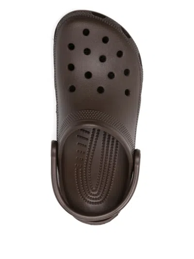Crocs Perforated Heel-strap Clogs In Brown