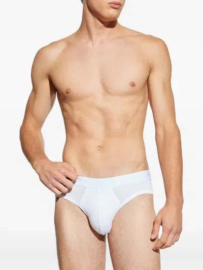 Dsquared2 Cotton Briefs In White