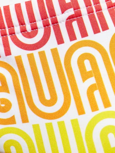 Dsquared2 Rainbow-logo Pattern Swimming Trunks In Multi