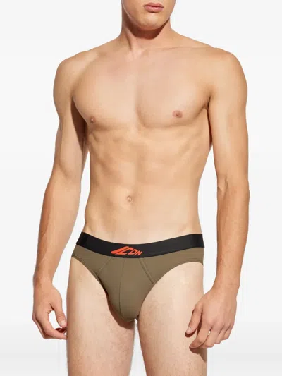 Dsquared2 Logo-detail Briefs In Brown