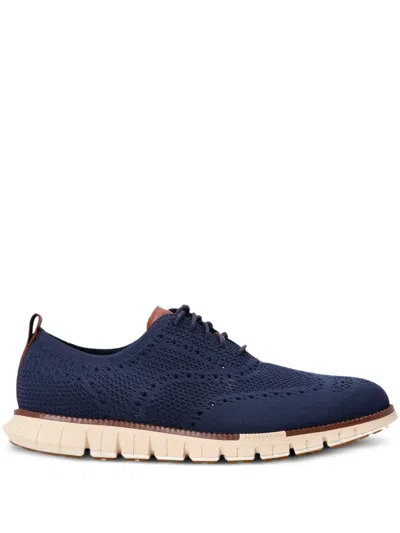 Cole Haan Zerogrand Remastered Stitchlite Wingtip In Blue