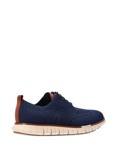 Cole Haan Zerogrand Remastered Stitchlite Wingtip In Blue