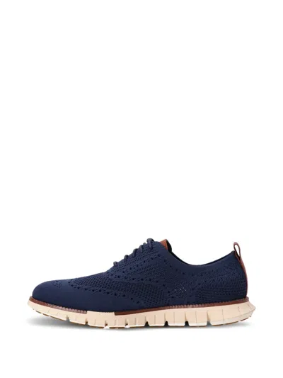 Cole Haan Zerogrand Remastered Stitchlite Wingtip In Blue