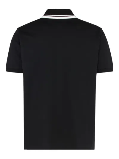 Gucci Blue Stretch Cotton Embroidered Polo Shirt