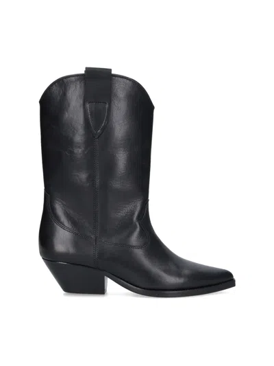 Isabel Marant 60mm Luliette Leather Ankle Boots In Black