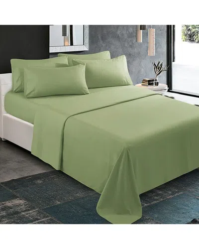 J&v Textiles 1000 Thread Count Deep Pocket Luxury Sheets In Green