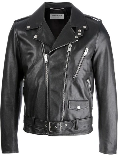 Shop Saint Laurent Classic Biker Jacket