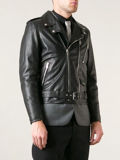 Shop Saint Laurent Classic Biker Jacket