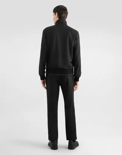 Dolce & Gabbana Jacket With Logo Plaque In Black