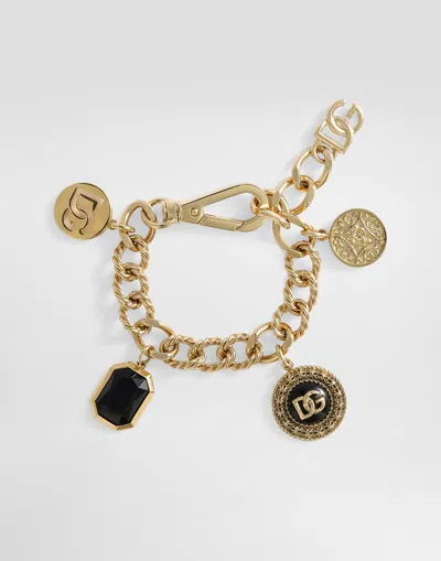 Dolce & Gabbana Like A Virgin Rope Charm Bracelet In Gold