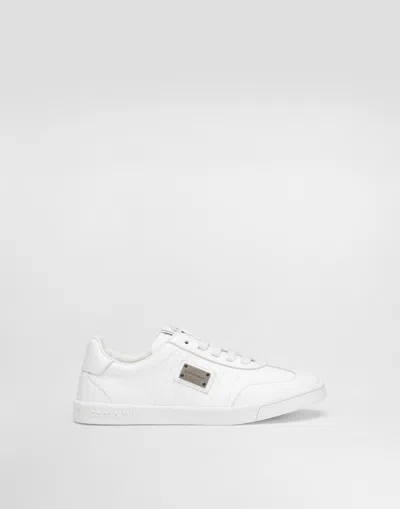 Dolce & Gabbana Dg Original Calfskin Sneakers In White