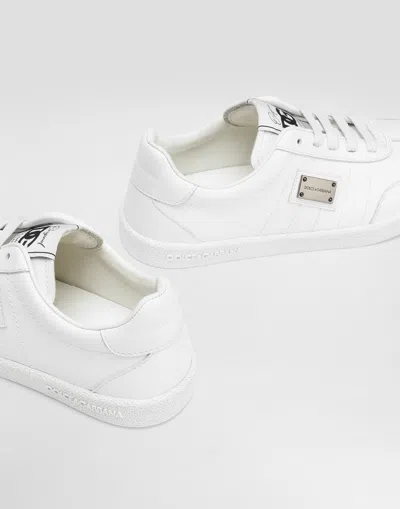 Dolce & Gabbana Dg Original Calfskin Sneakers In White