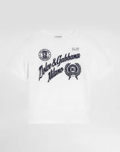 Dolce & Gabbana T-shirt With Dg Print In White