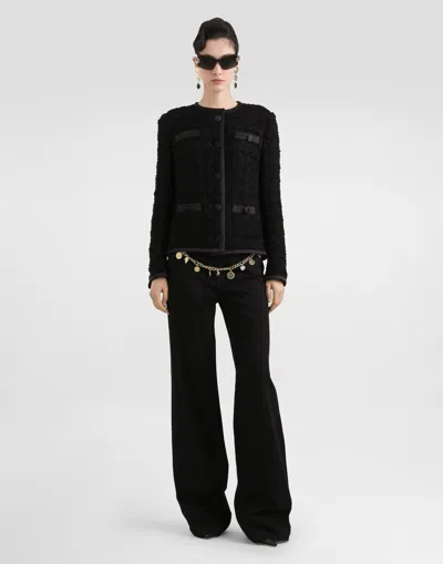 Dolce & Gabbana Denim 5-pocket Trousers In Black