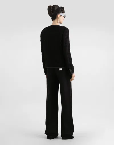 Dolce & Gabbana Denim 5-pocket Trousers In Black