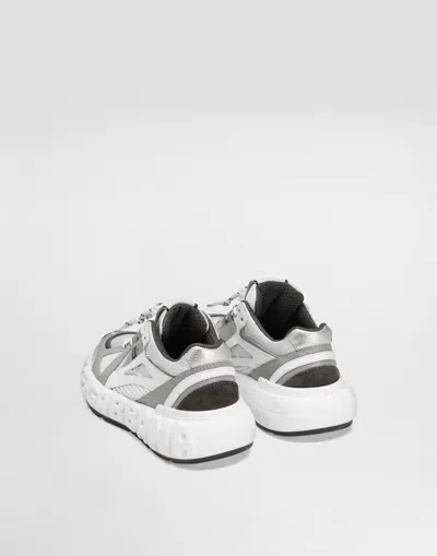 Dolce & Gabbana Nylon And Mesh Sneakers In Multi