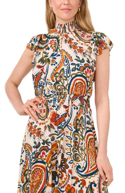 Halogen ® Flutter Sleeve Wide Leg Jumpsuit In Brown