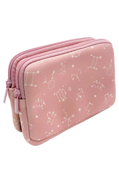 Mytagalongs Double Zip Easy View Pouch In Gray