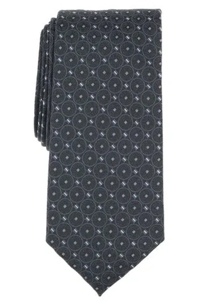 Savile Row Co Caperock Medallion Tie In Black