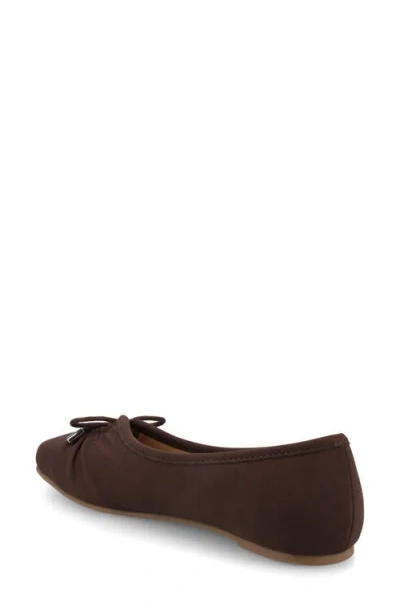Journee Collection Journee Women's Callee Ballet Medium And Wide Width Dress Flats In Brown