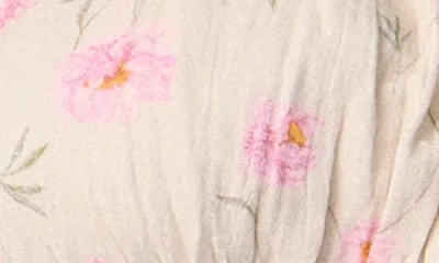 Florence By Mills Smocked Crop Camisole In Multi