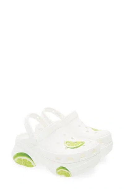 Crocs Bae Fresh Fruits Platform Clog In White